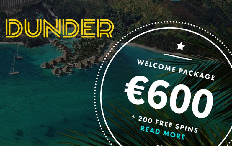 Dunder Casino Review - €600 Cash Bonus and 200 Free Spins